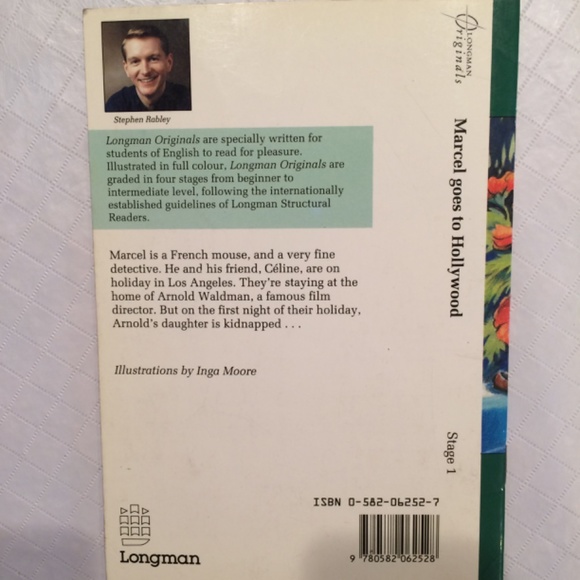 "Marcel Goes to Hollywood" Paperback book to learn English as a second language - Picture 2 of 2